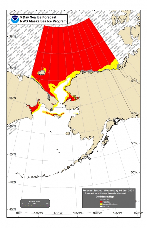 NWS 5-day Sea Ice Forecast