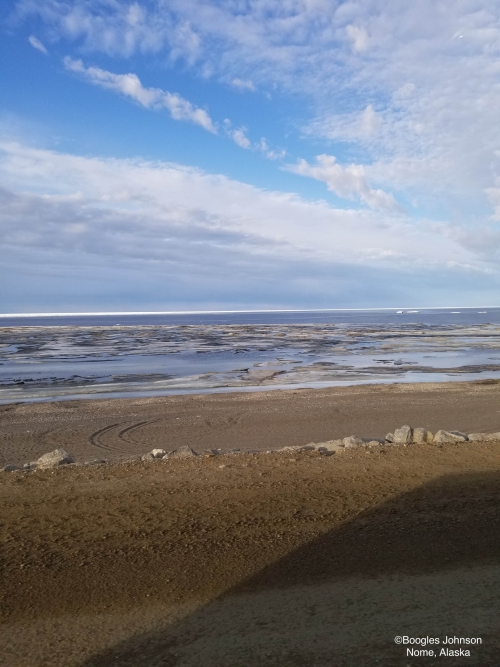 Nearshore ice conditions in Nome.