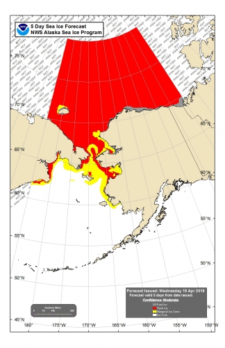 NWS sea ice forecast