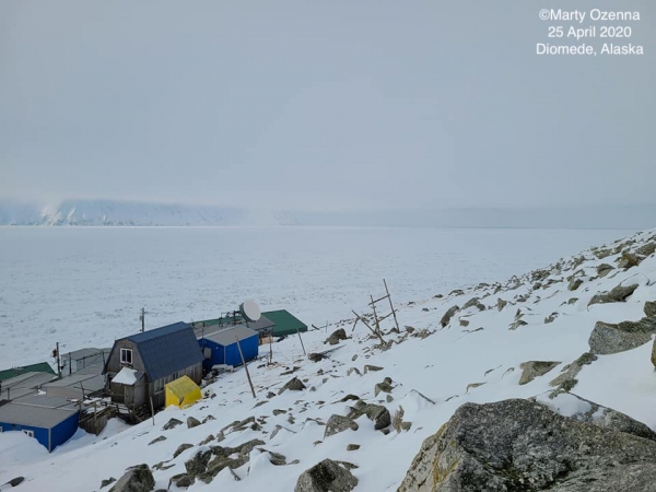 Sea ice conditions in Diomede - view 2.