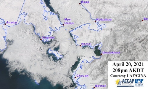 Satelite image from Rick Thoman, ACCAP.