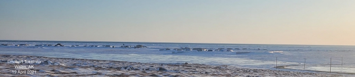 Weather and sea ice conditions in Wales.