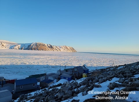 Sea ice conditions in Diomede on 10 May 2020 - view 3.