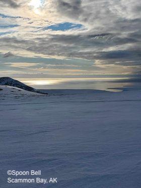 The ice edge in Scammon Bay. Photo courtesy of Spoon Bell.