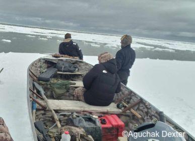 Weather and sea-ice conditions near Scammon Bay. Photo courtesy of Aguchak Dexter.